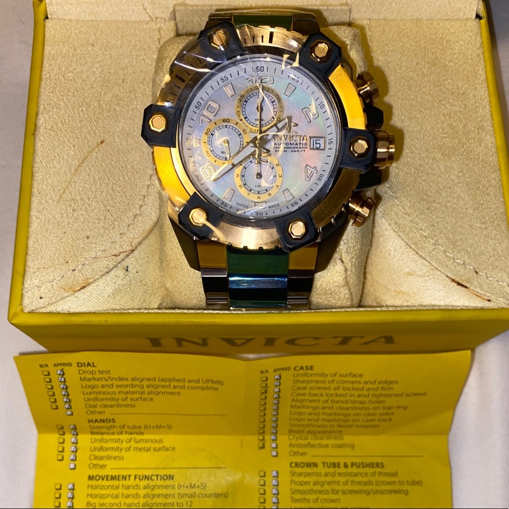 INVICTA automatic watch with real Mother of Pearl!